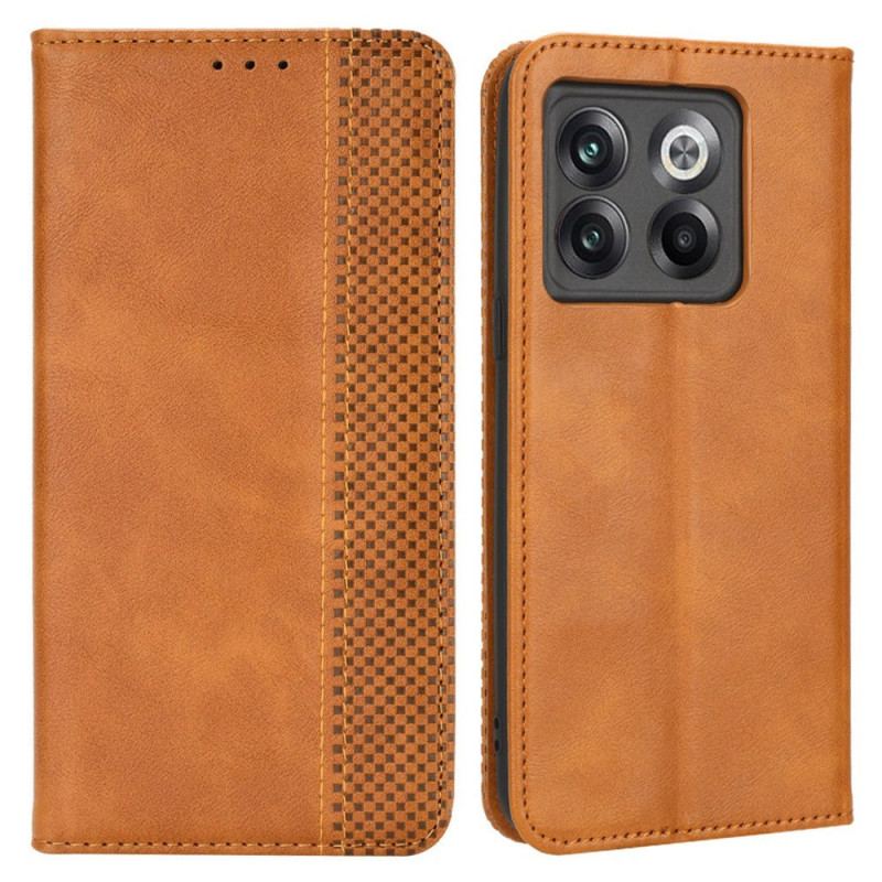 Capa De Celular Para OnePlus 10T 5G Flip Estilo De Couro Estilizado