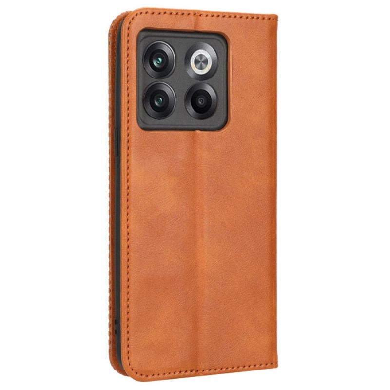 Capa De Celular Para OnePlus 10T 5G Flip Estilo De Couro Estilizado