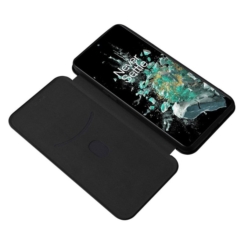 Capa De Celular Para OnePlus 10T 5G Flip Fibra De Carbono