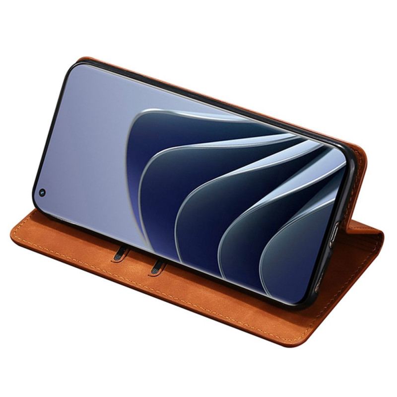 Capa De Celular Para OnePlus 10T 5G Flip Toque De Pele