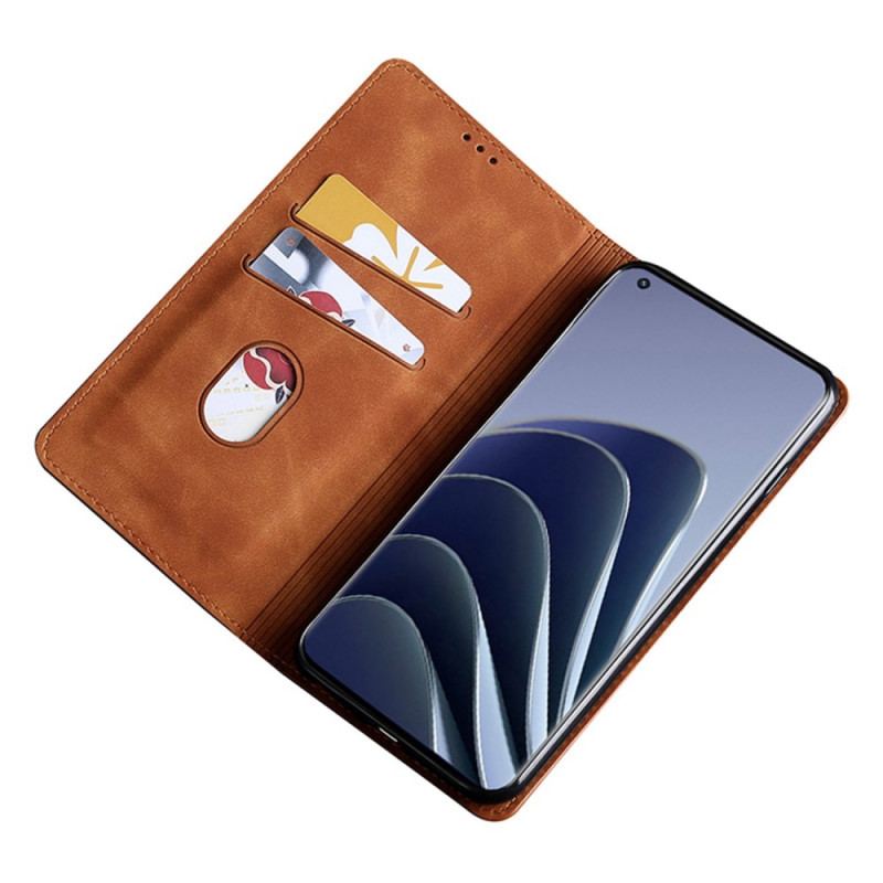 Capa De Celular Para OnePlus 10T 5G Flip Toque De Pele