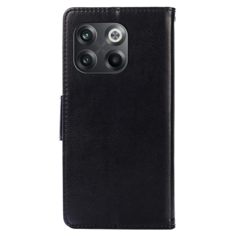 Capa De Couro Para OnePlus 10T 5G Elegância Vintage