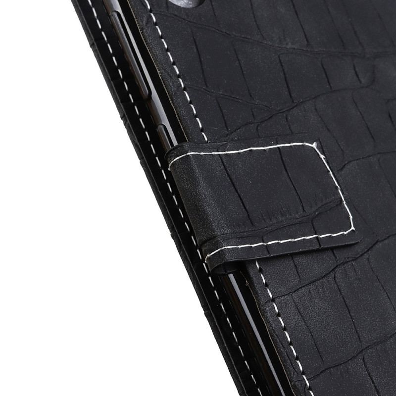 Capa De Couro Para OnePlus 10T 5G Estilo De Pele De Crocodilo