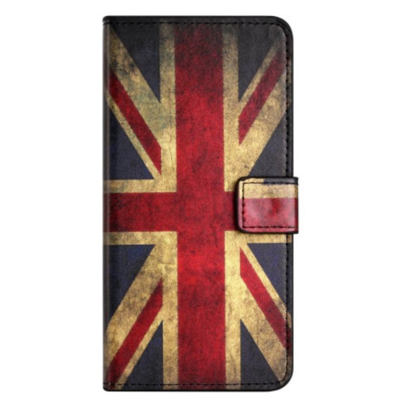 Capa Flip Para OnePlus 10T 5G Bandeira Inglesa Vintage