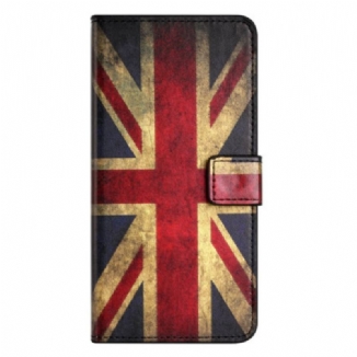 Capa Flip Para OnePlus 10T 5G Bandeira Inglesa Vintage