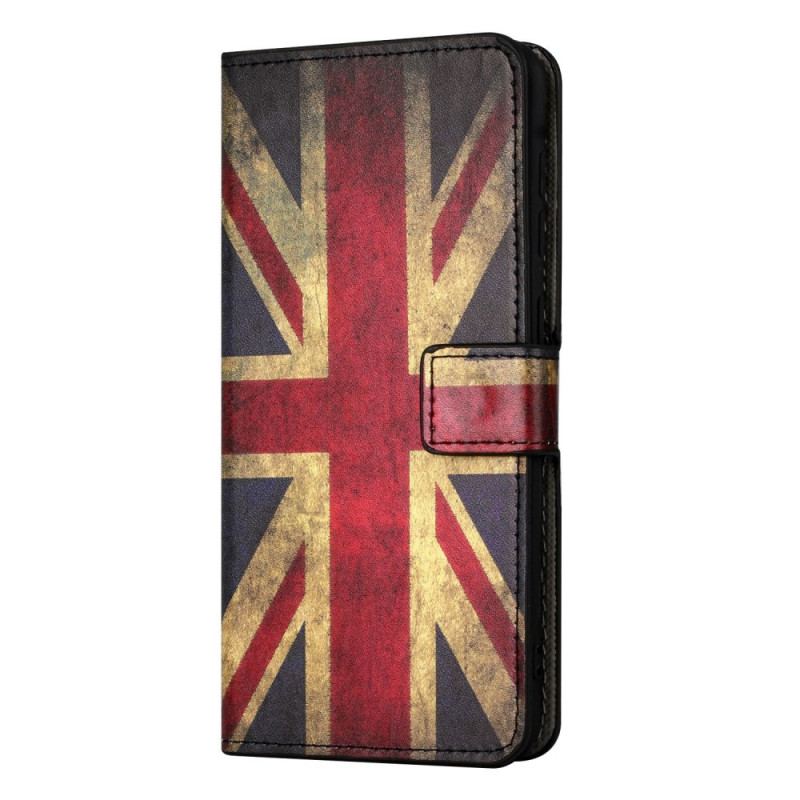 Capa Flip Para OnePlus 10T 5G Bandeira Inglesa Vintage