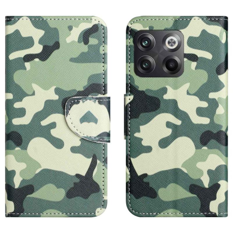 Capa Flip Para OnePlus 10T 5G Camuflagem Militar