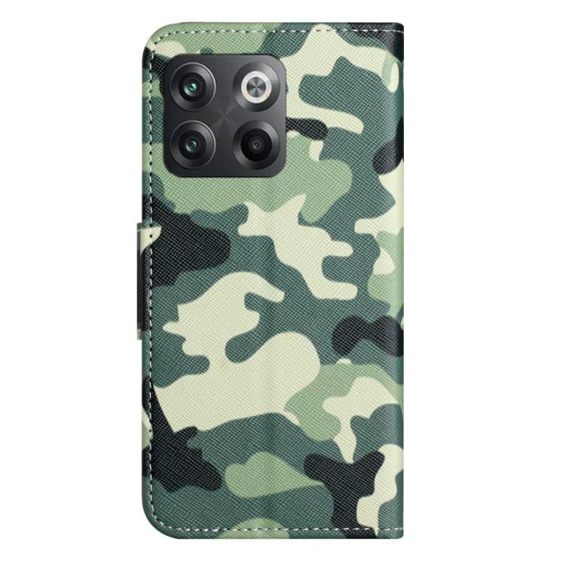 Capa Flip Para OnePlus 10T 5G Camuflagem Militar