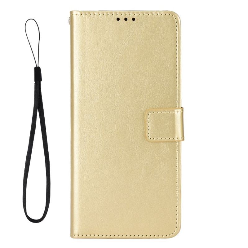 Capa Flip Para OnePlus 10T 5G De Cordão Couro Sintético Chamativo Com Alça