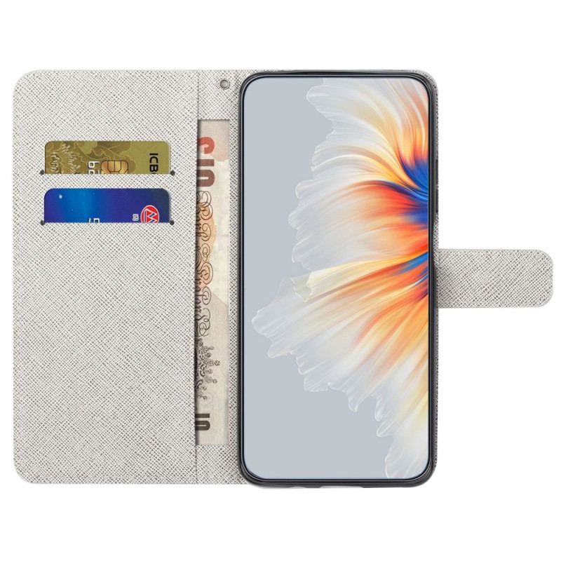 Capa Flip Para OnePlus 10T 5G De Cordão Gatos Na Caixa De Cordão