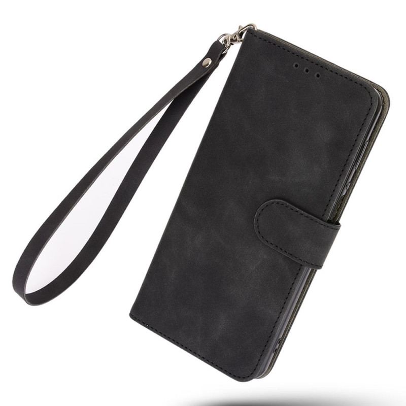 Capa Flip Para OnePlus 10T 5G De Cordão Simples Com Alça