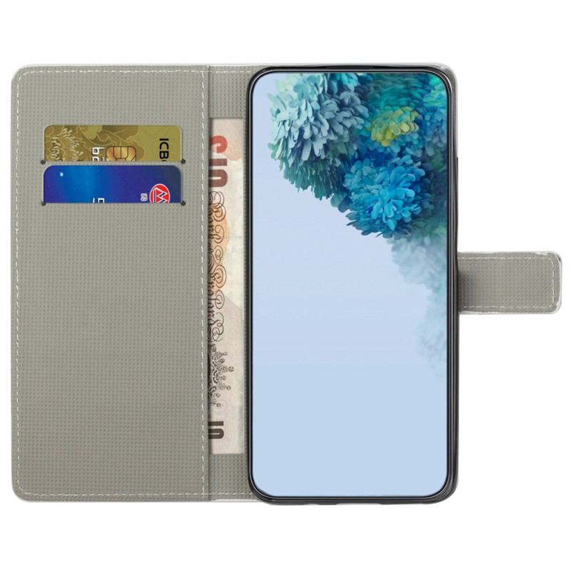 Capa Flip Para OnePlus 10T 5G Coruja Adormecida