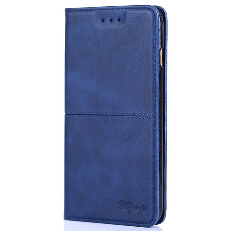 Capa Flip Para OnePlus 10T 5G Costura De Couro Falso