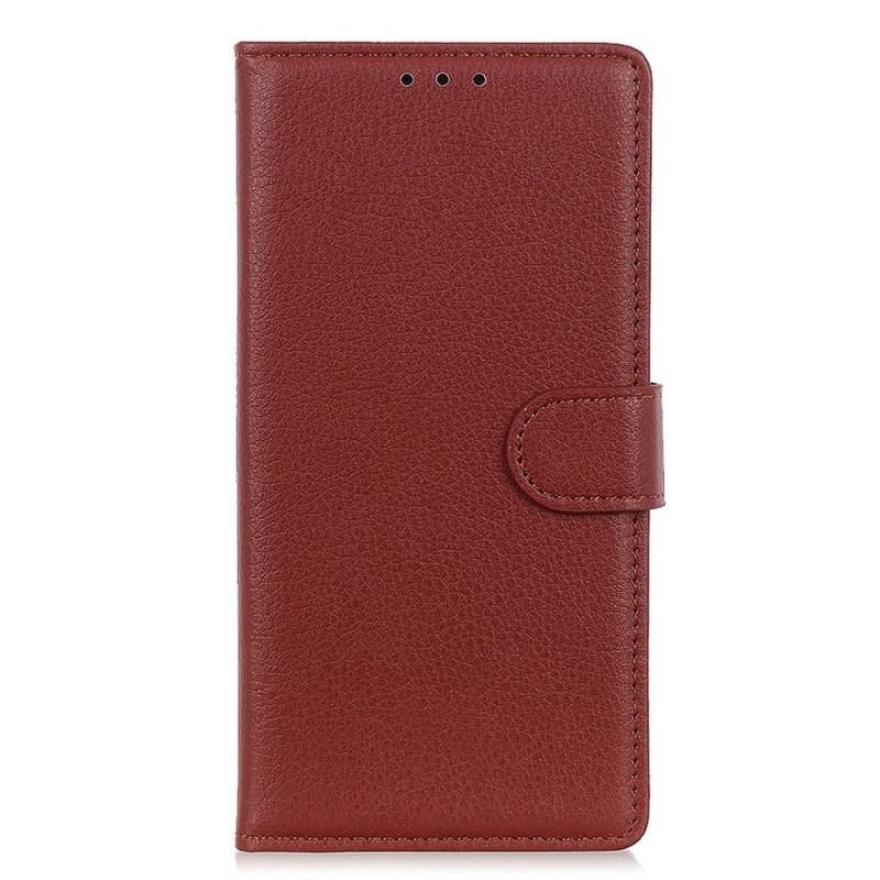 Capa Flip Para OnePlus 10T 5G Couro Falso Tradicional