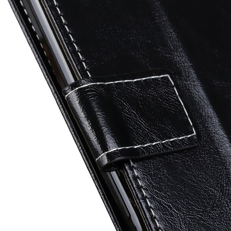 Capa Flip Para OnePlus 10T 5G Couro Sintético Brilhante