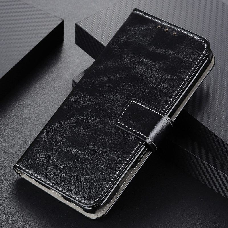 Capa Flip Para OnePlus 10T 5G Couro Sintético Brilhante