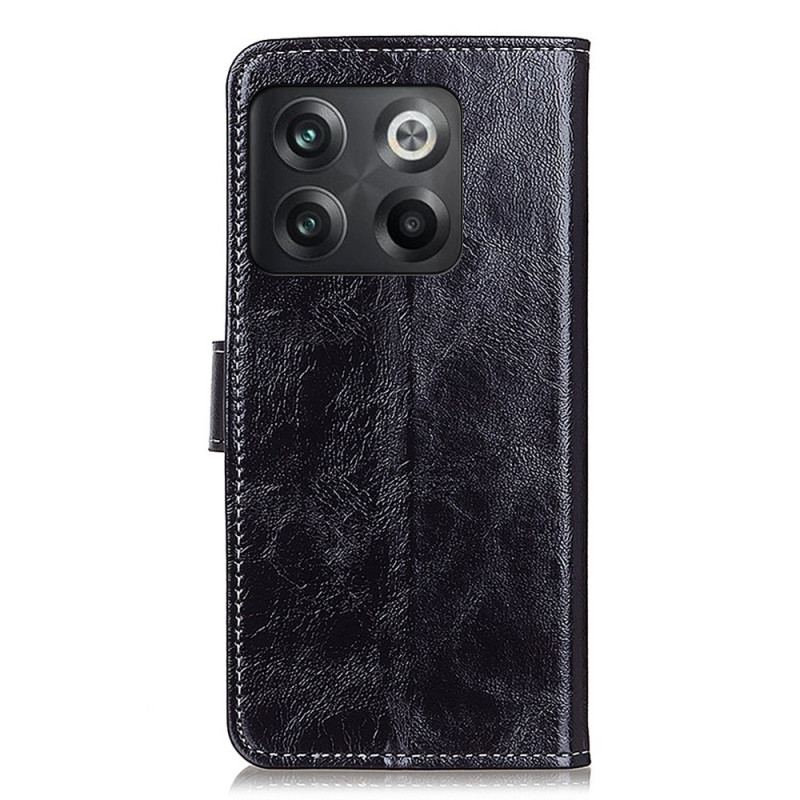 Capa Flip Para OnePlus 10T 5G Couro Sintético Brilhante