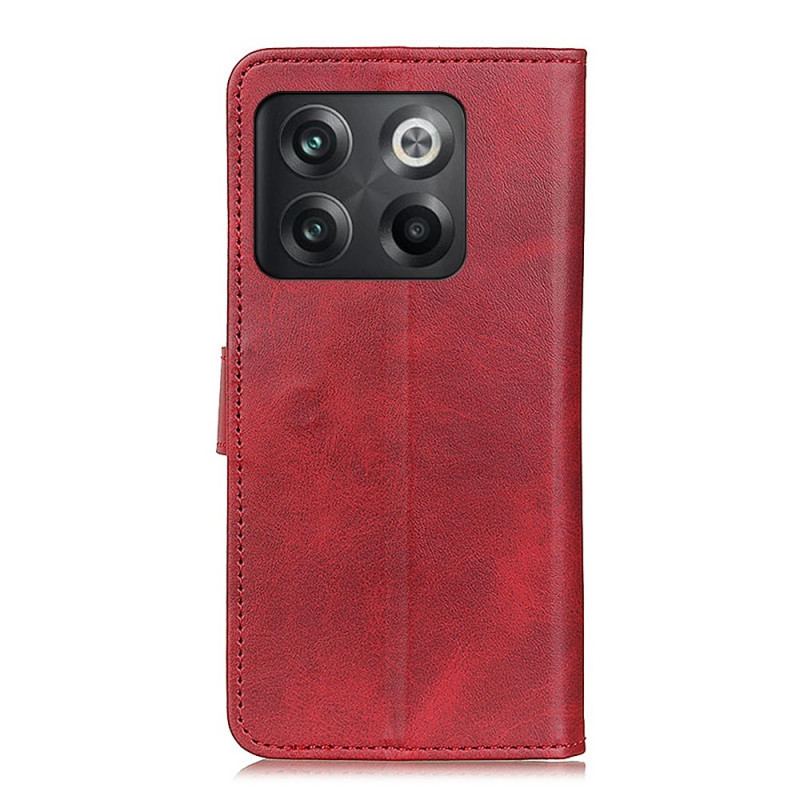 Capa Flip Para OnePlus 10T 5G Couro Sintético Fosco