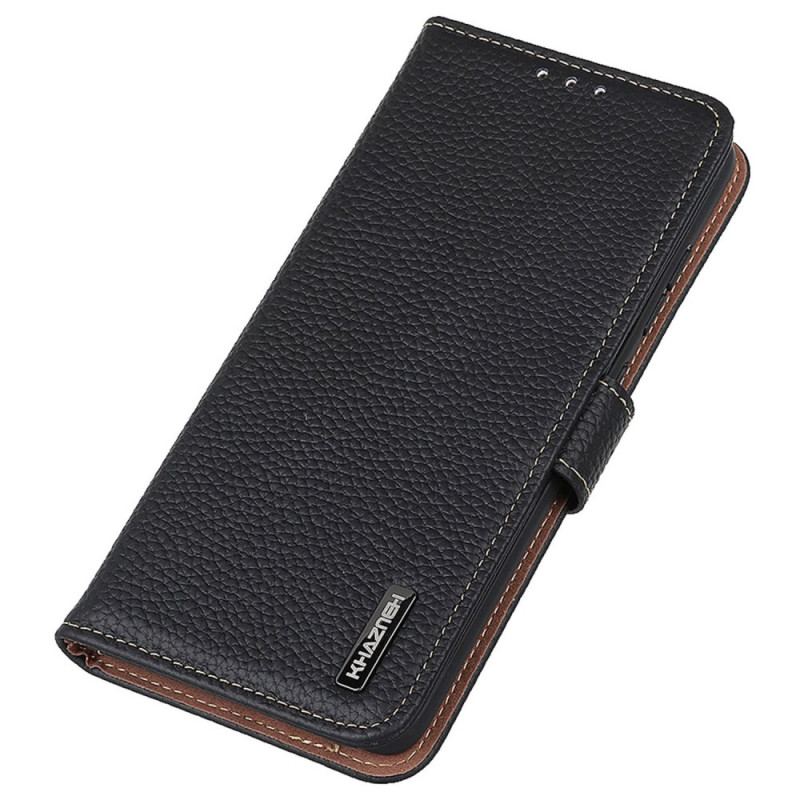 Capa Flip Para OnePlus 10T 5G Khazneh Lichia Couro