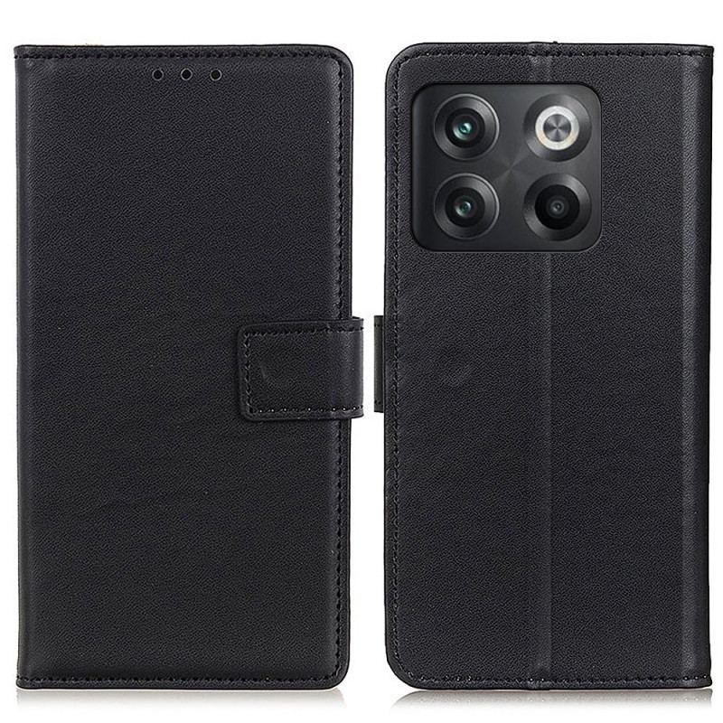 Capa Folio Para OnePlus 10T 5G Couro Sintético Liso