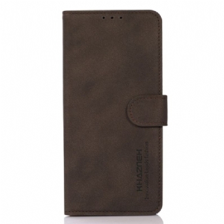 Capa Folio Para OnePlus 10T 5G Khazneh Moda Efeito Couro