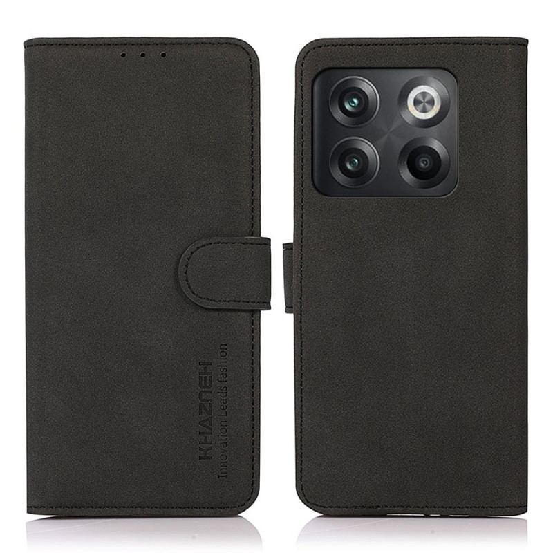 Capa Folio Para OnePlus 10T 5G Khazneh Moda Efeito Couro