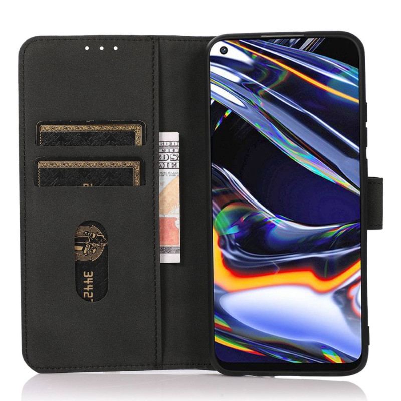 Capa Folio Para OnePlus 10T 5G Khazneh Moda Efeito Couro