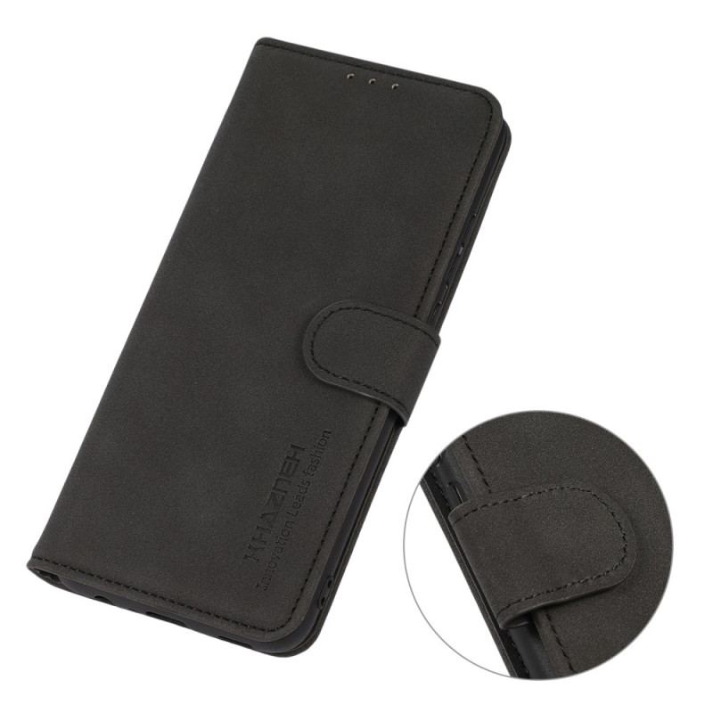 Capa Folio Para OnePlus 10T 5G Khazneh Moda Efeito Couro