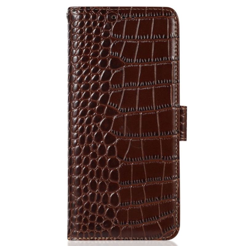 Capa Folio Para OnePlus 10T 5G Rfid Estilo Crocodilo