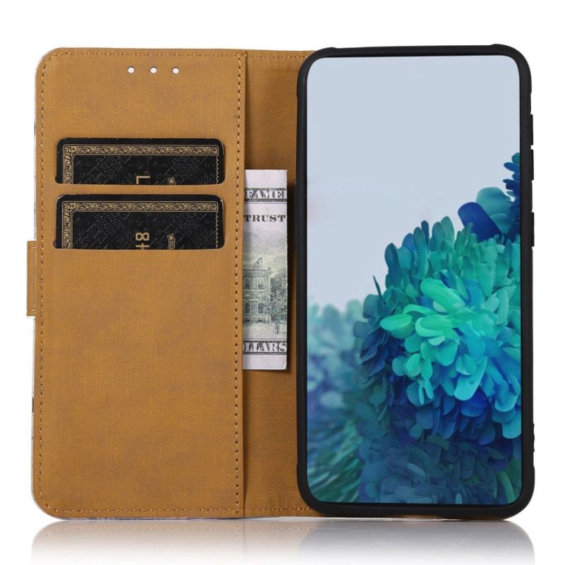 Capa Folio Para OnePlus 10T 5G Torre Eiffel Do Poeta