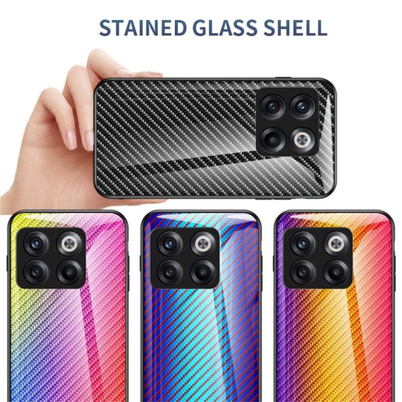 Capa Para OnePlus 10T 5G Vidro Temperado De Fibra De Carbono