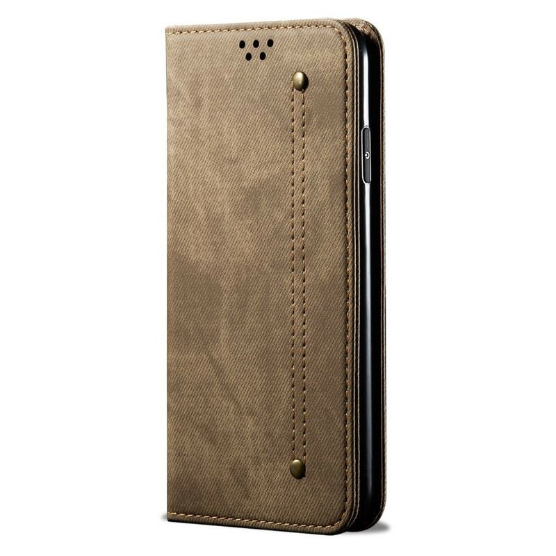 Capa De Celular Para Samsung Galaxy A31 Flip Tecido Jeans