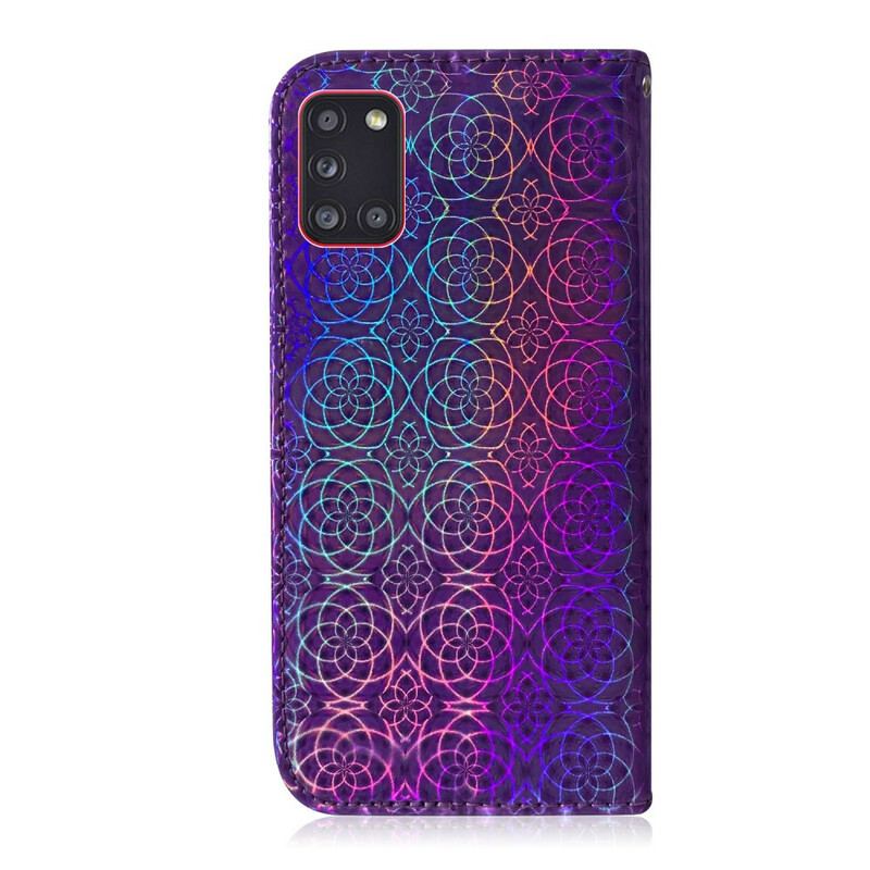 Capa De Couro Para Samsung Galaxy A31 Cor Pura