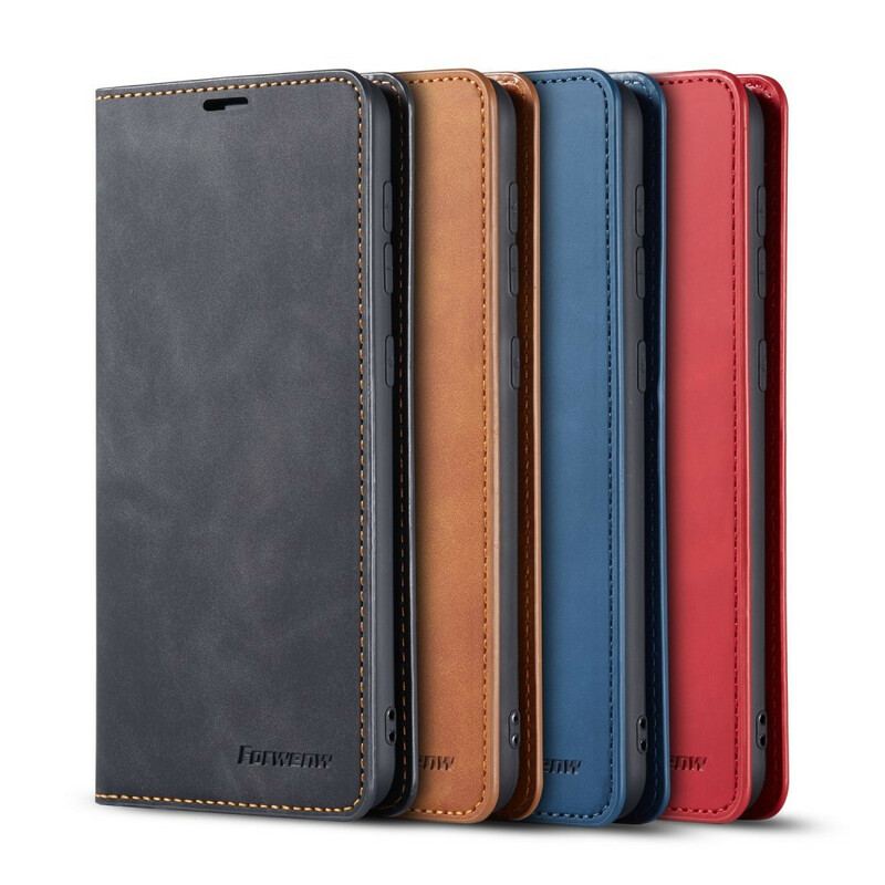 Capa De Couro Para Samsung Galaxy A31 Forwenw Efeito Couro