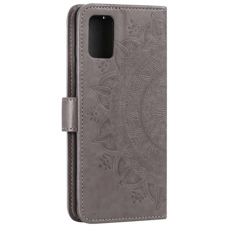 Capa De Couro Para Samsung Galaxy A31 Mandala Do Sol