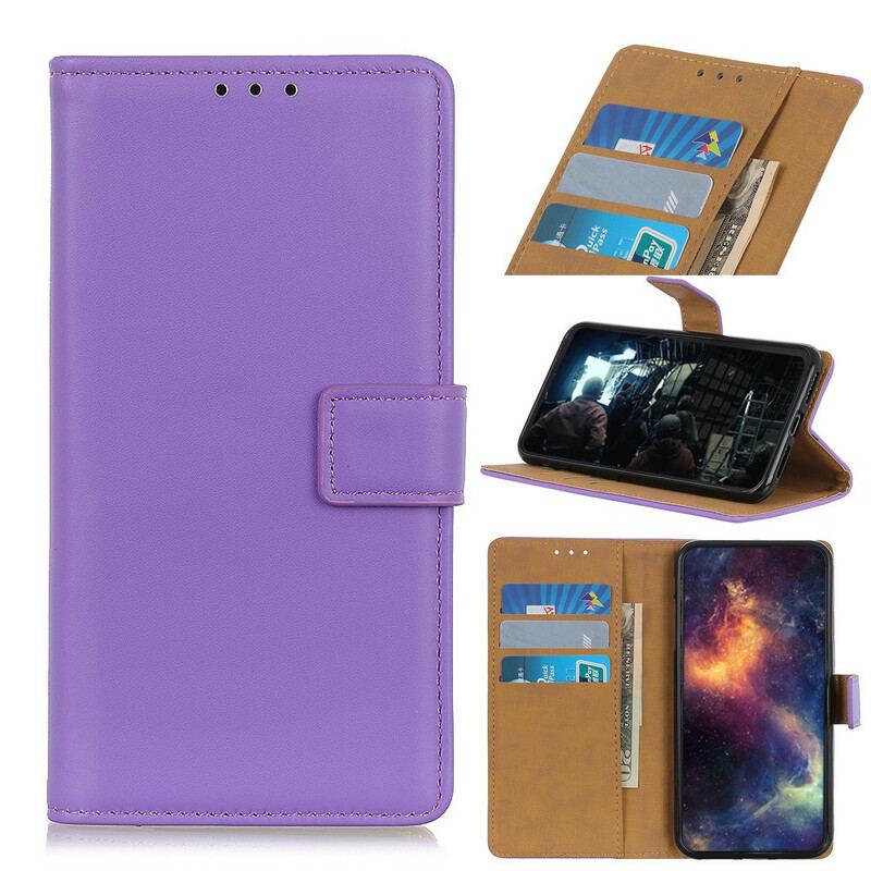 Capa De Couro Para Samsung Galaxy A31 Couro Sintético Liso