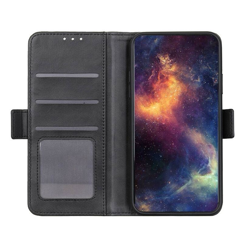 Capa Em Pele Para Samsung Galaxy A31 Flip Aba Dupla