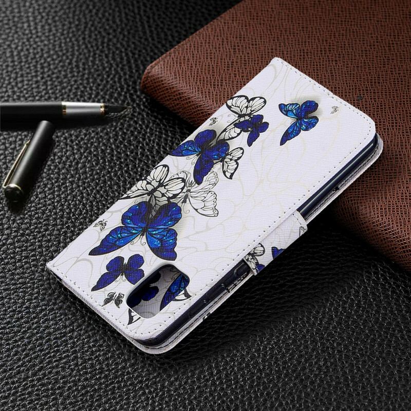 Capa Flip Para Samsung Galaxy A31 Borboletas