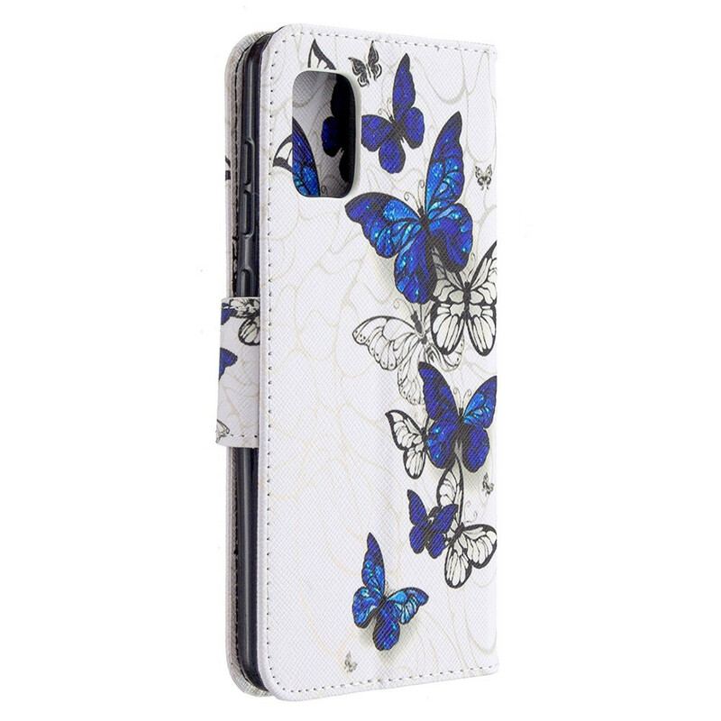 Capa Flip Para Samsung Galaxy A31 Borboletas