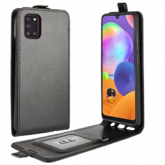 Capa Flip Para Samsung Galaxy A31 De Couro Efeito Couro Dobrável