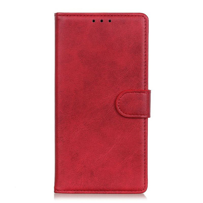 Capa Flip Para Samsung Galaxy A31 Efeito De Couro Fosco Retrô