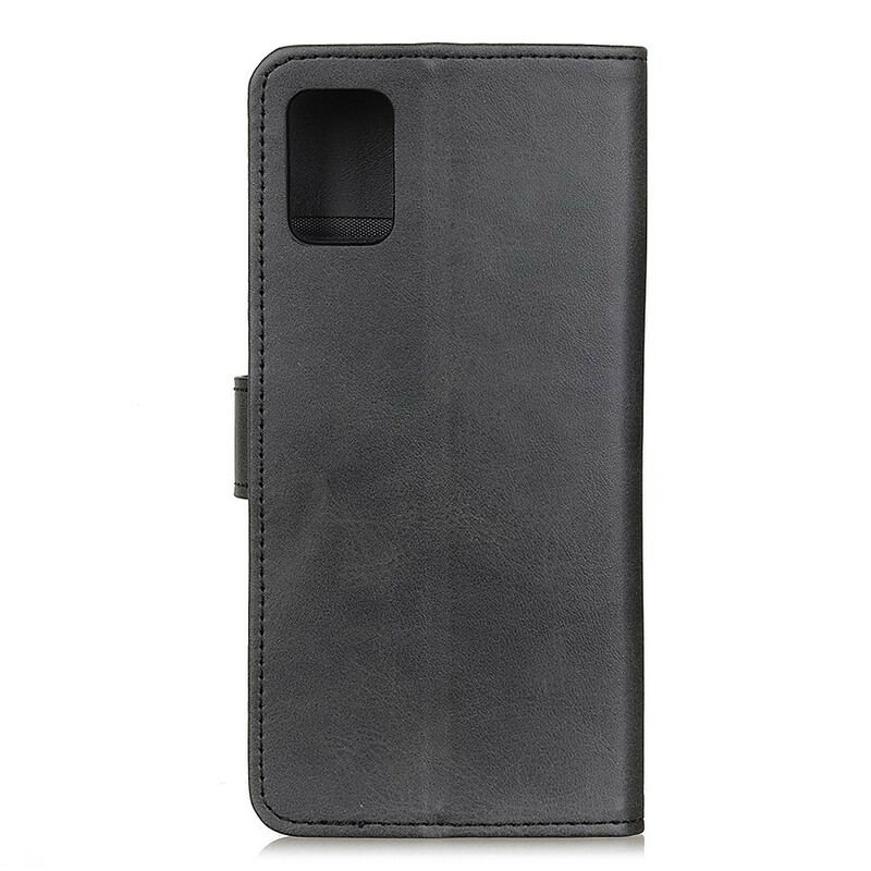 Capa Flip Para Samsung Galaxy A31 Efeito De Couro Fosco Retrô