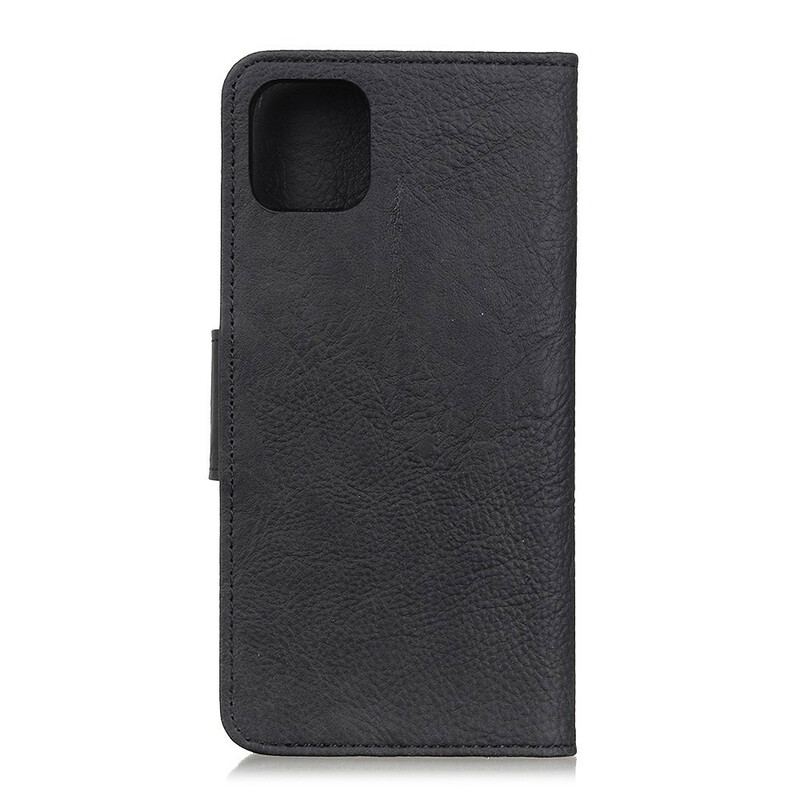 Capa Flip Para Samsung Galaxy A31 Efeito Couro Matt Lychee