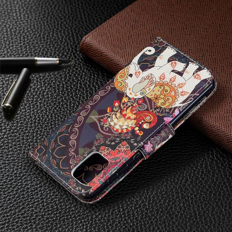 Capa Flip Para Samsung Galaxy A31 Elefante Indiano