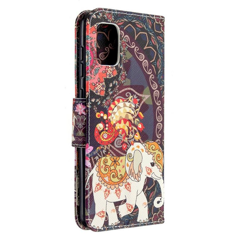 Capa Flip Para Samsung Galaxy A31 Elefante Indiano