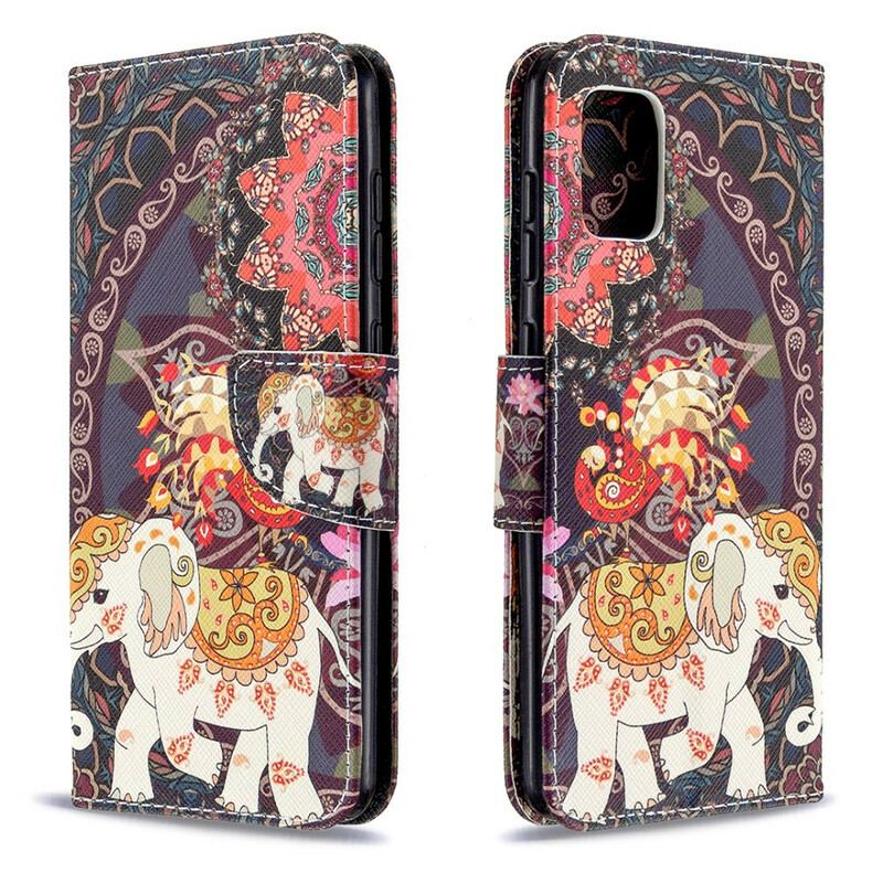 Capa Flip Para Samsung Galaxy A31 Elefante Indiano