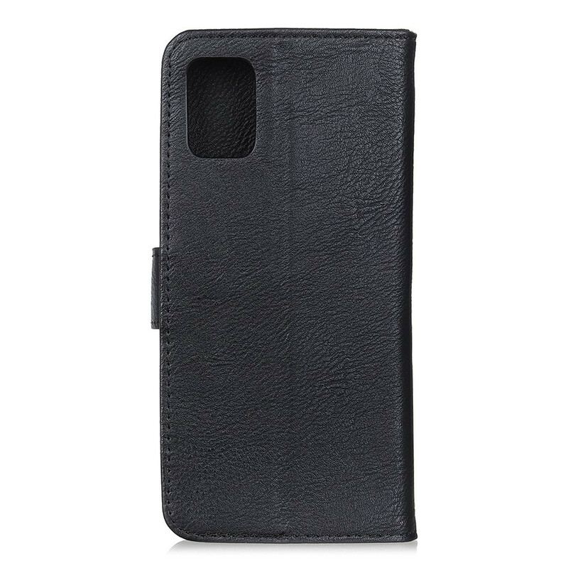 Capa Flip Para Samsung Galaxy A31 Imitação De Couro Khazneh