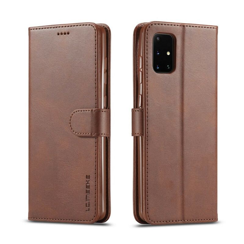 Capa Flip Para Samsung Galaxy A31 Lc.imeeke Efeito Couro