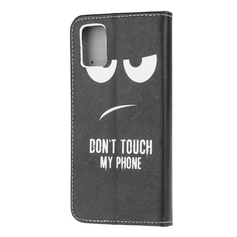 Capa Flip Para Samsung Galaxy A31 Não Toque No Meu Telefone