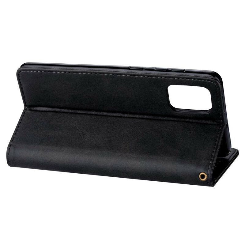 Capa Folio Para Samsung Galaxy A31 Bolsa Com Cordão